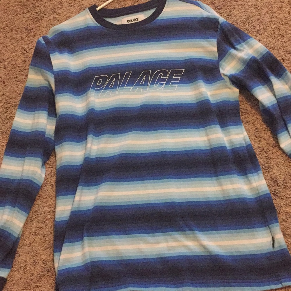 Palace fader strip long sleeve shirt